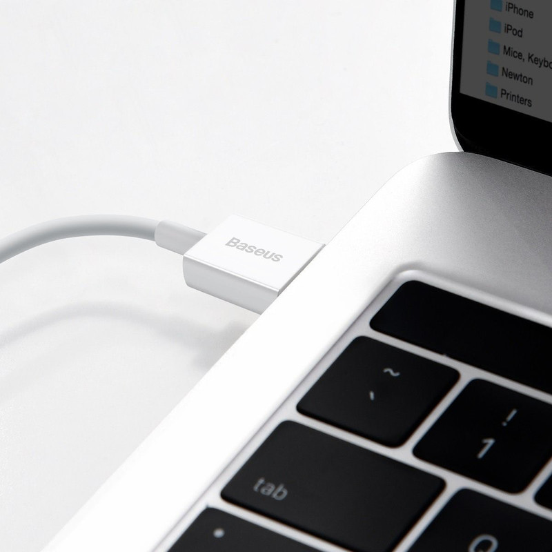 کابل تبدیل USB به لایتنینگ باسئوس مدل Superior طول 1 متر - مشکی