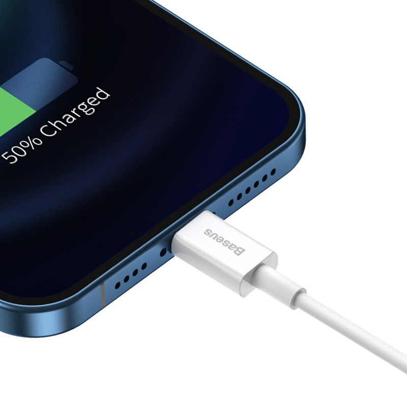 کابل تبدیل USB به لایتنینگ باسئوس مدل Superior طول 1 متر - مشکی