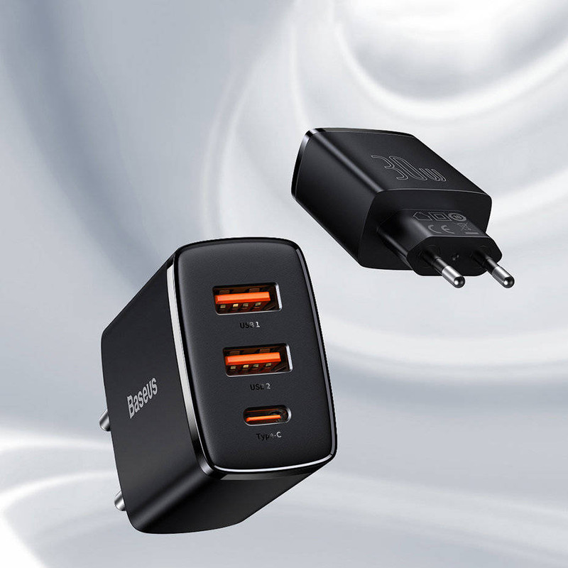شارژر دیواری باسئوس مدل CCXJ 30W - مشکی